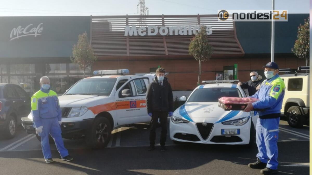 Udine. McDonald's dona mille panini alla Protezione Civile - 