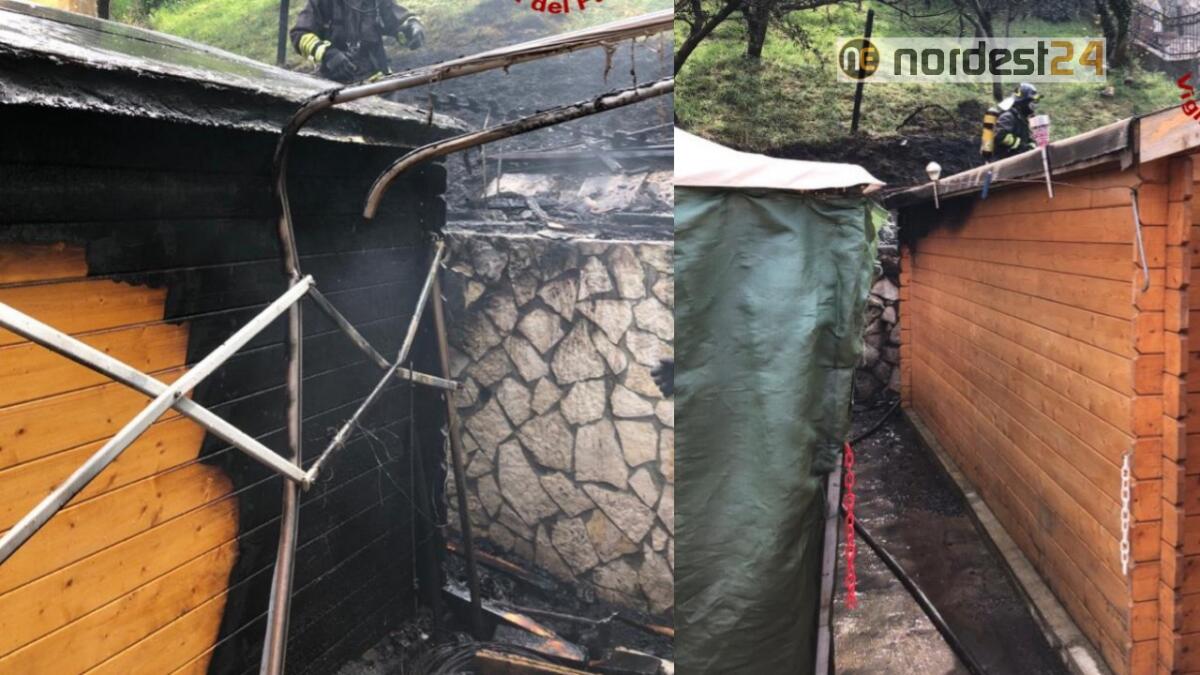 Depositano la cenere a terra, ma si innesca l'incendio: a fuoco una casetta di legno - 