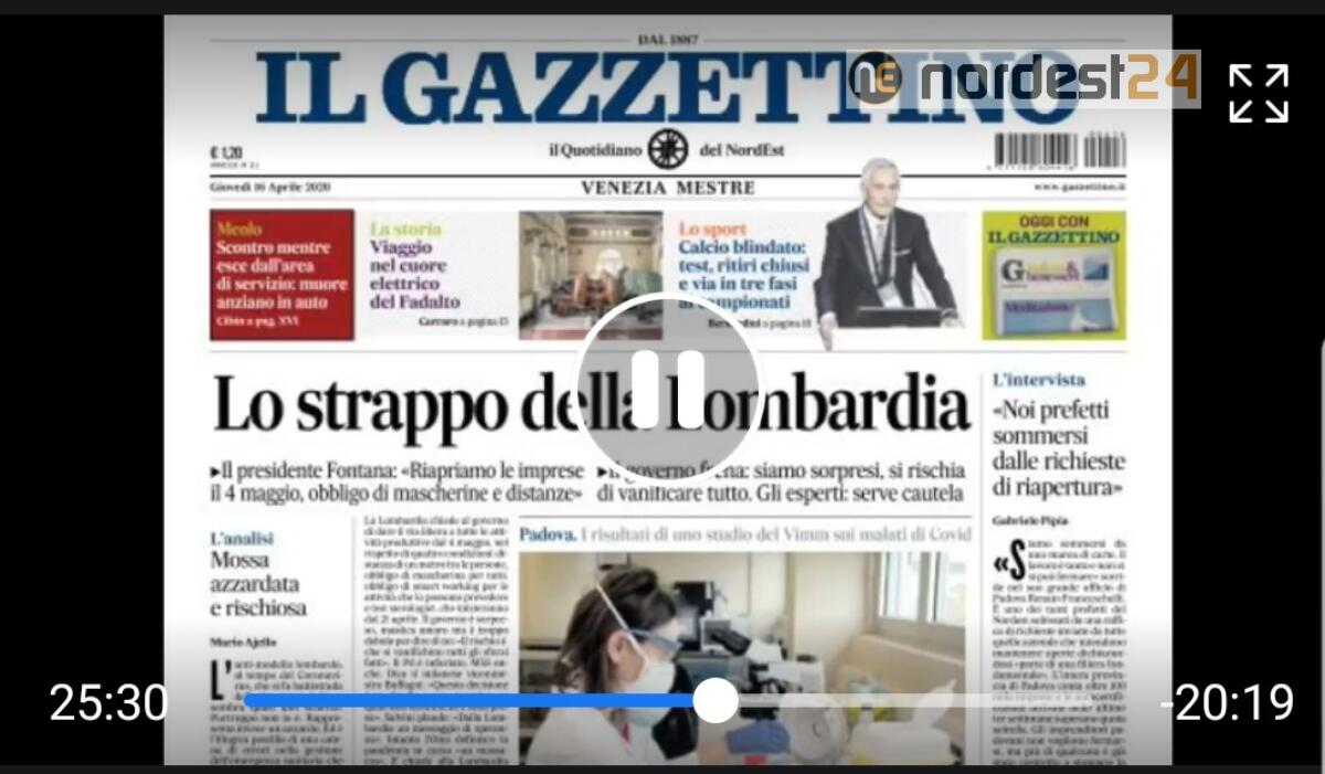 Buongiorno! Rassegna stampa del 16 aprile 2020 - 