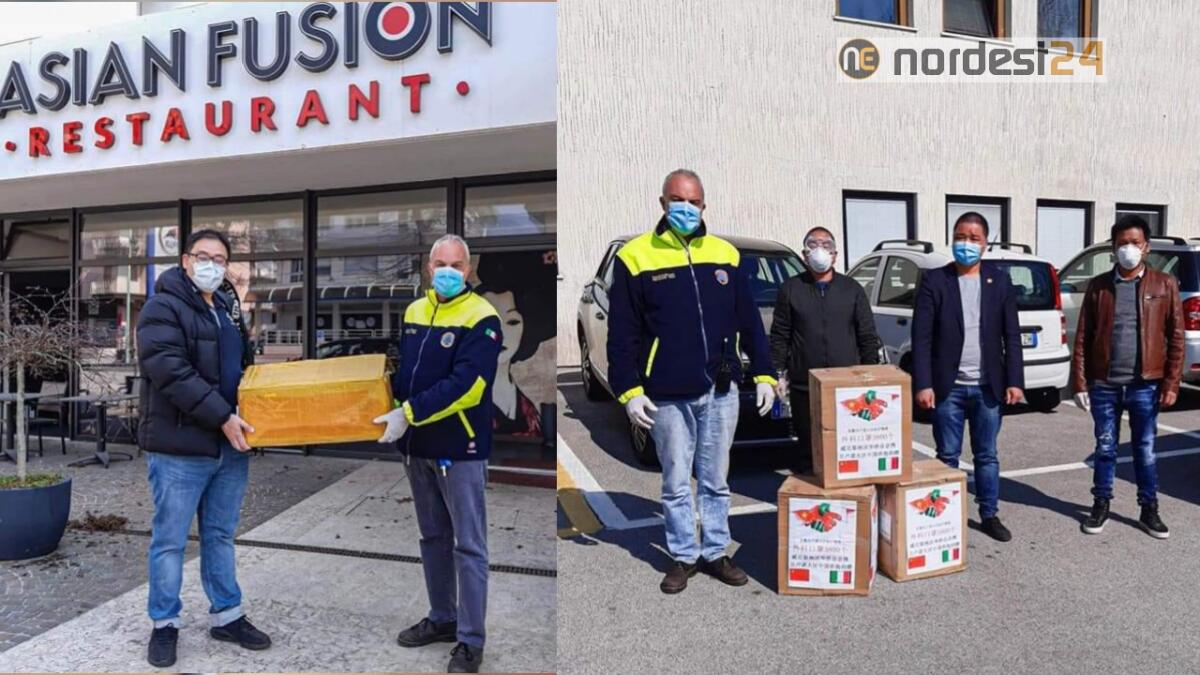 Belluno. Comunità cinese locale dona 6mila mascherine alla città - 