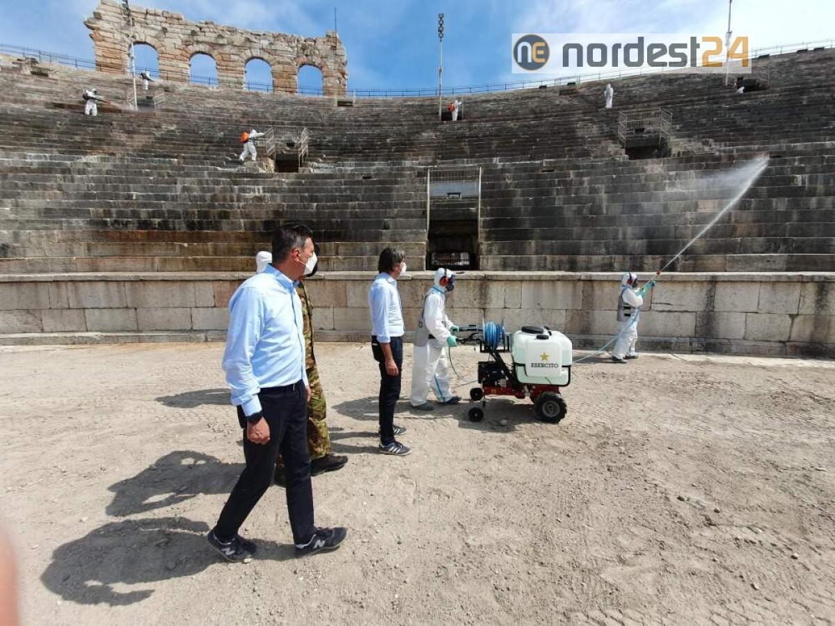 Verona, esercito in campo per igienizzare l’Arena: pronta a riaprire - 