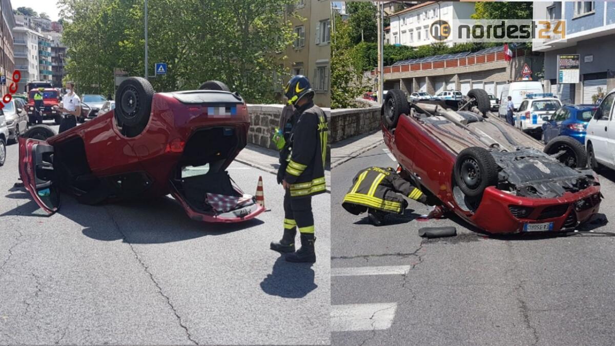 Trieste. 89enne si cappotta con l'auto e finisce contro i mezzi in sosta - 