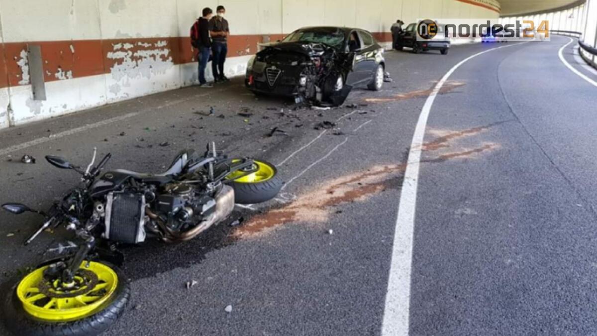 Incidente a Erto e Casso (PN): frontale tra moto ed auto - 