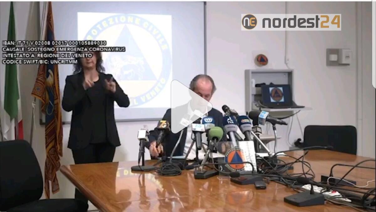 Zaia arrabbiato: "Se i contagi aumentano si richiude tutto" - VIDEO - 