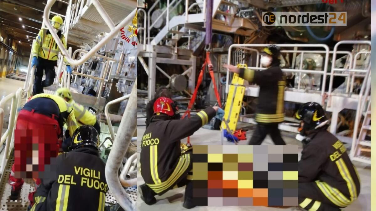 Duino. Crolla l'impalcatura alla Cartiera Burgo: 3 operai feriti, uno è grave - 