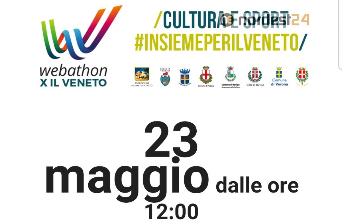 Cultura e Sport, maratona web solidale: "Webathon per il Veneto" - 