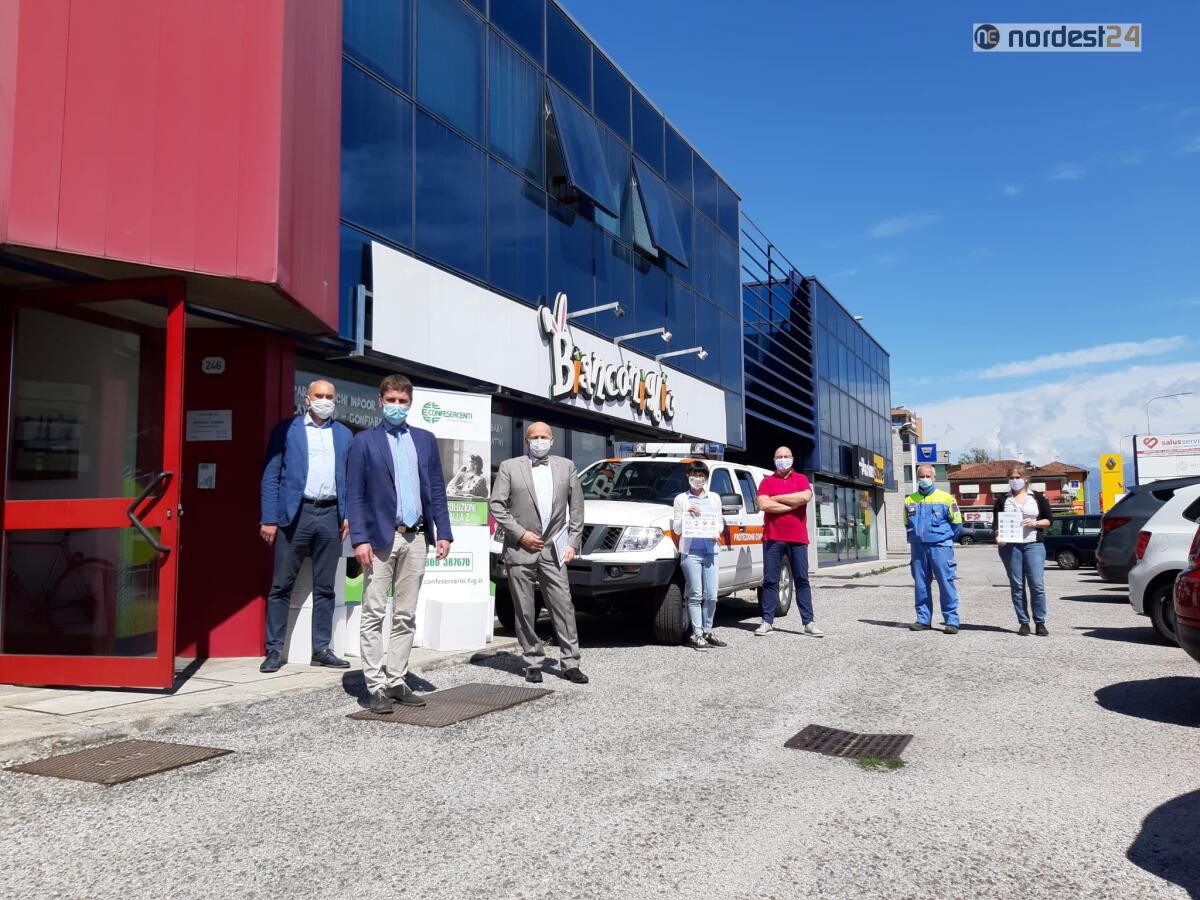 Udine. Il Comune ha consegnato mascherine alle associazioni di categoria - FOTO - 