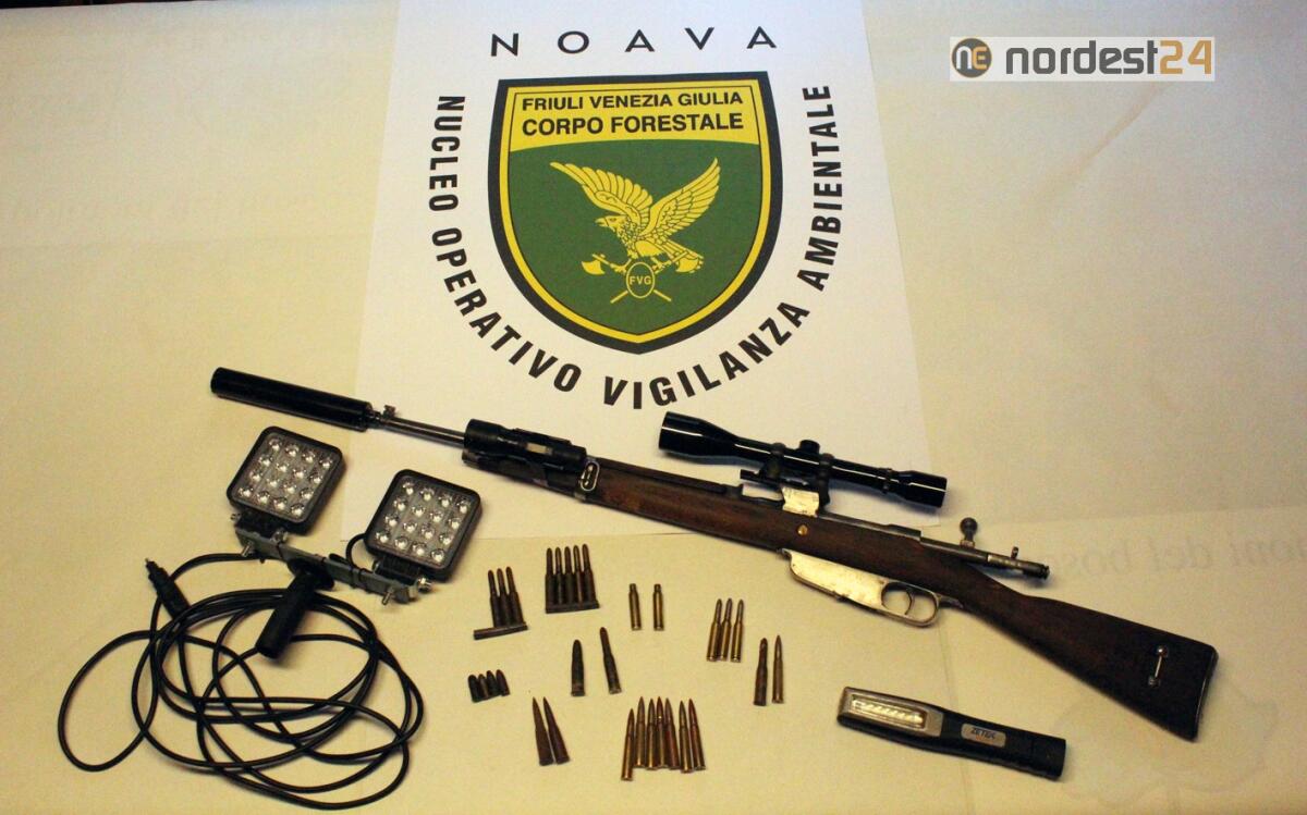 Bracconieri sorpresi a Romans d'Isonzo con armi e munizioni illegali - 