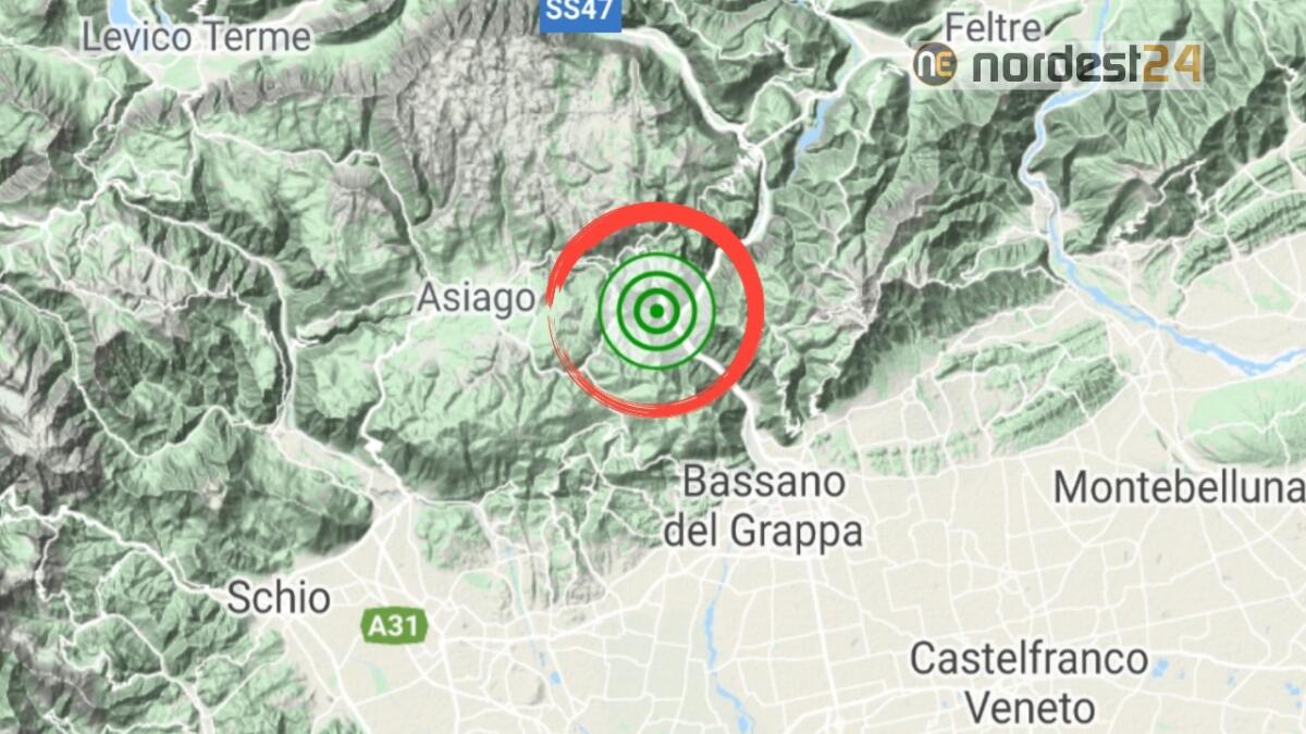 Terremoto in Veneto: scossa di lieve entità nel Vicentino - 