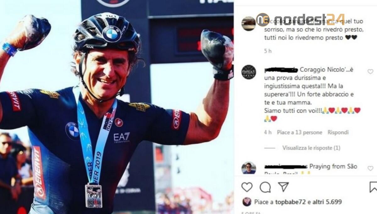 Zanardi, il figlio: "Mi manca il tuo sorriso, ma lo rivedremo presto" - 