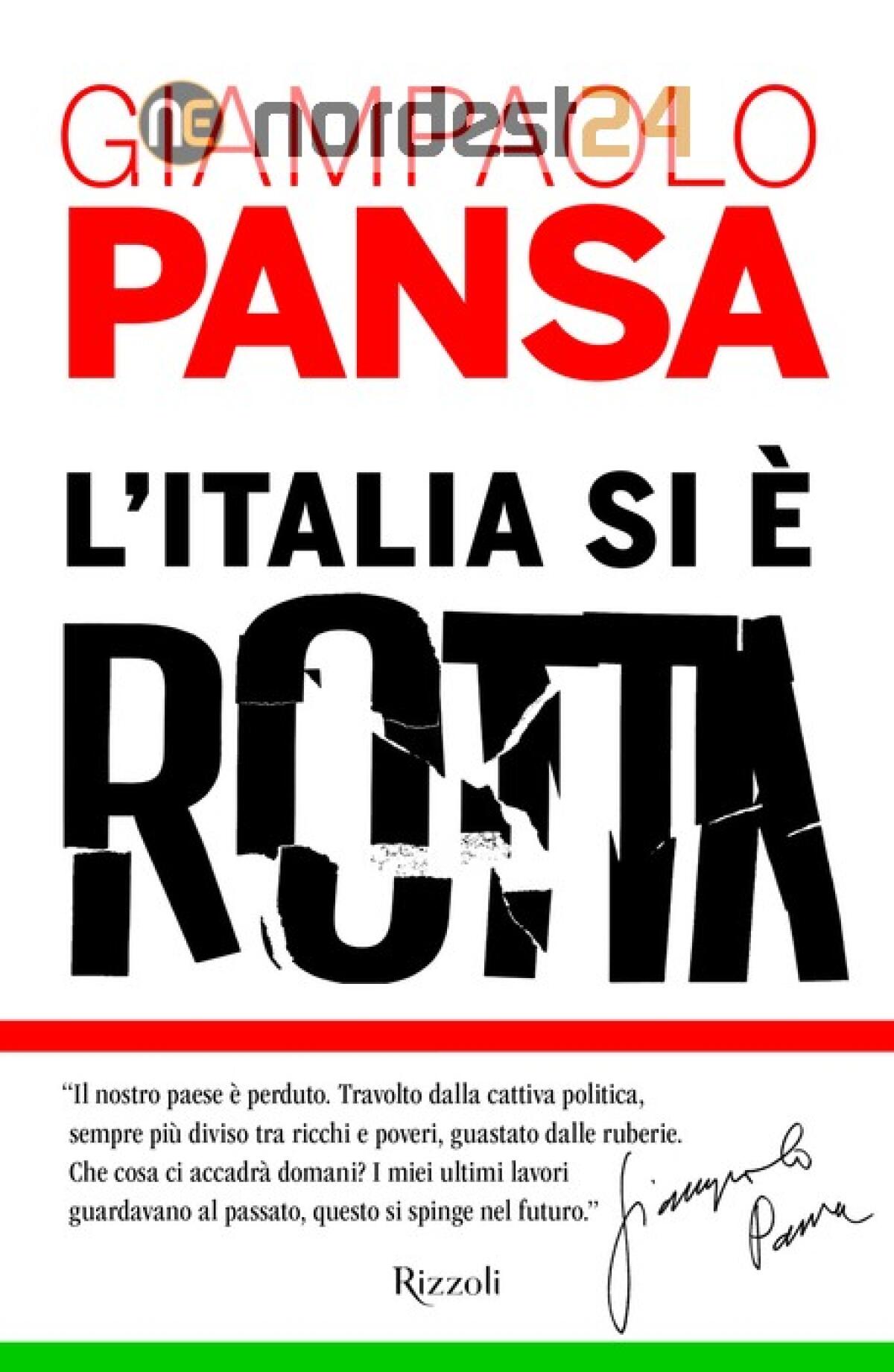 Esce il libro postumo e incompiuto di Giampaolo Pansa - 