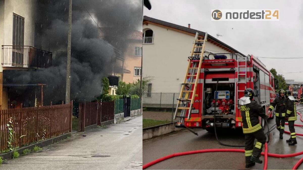Incendio a Spinea: a fuoco garage ed abitazione, 2 feriti - 