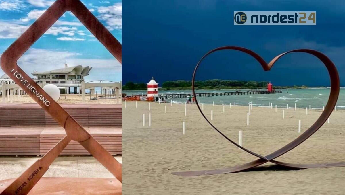 A Lignano nuove opere artistiche di arredo urbano - FOTO - 