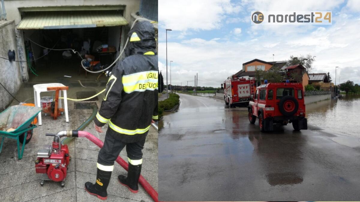 Maltempo in provincia di Udine: oltre 50 gli interventi dei pompieri - 