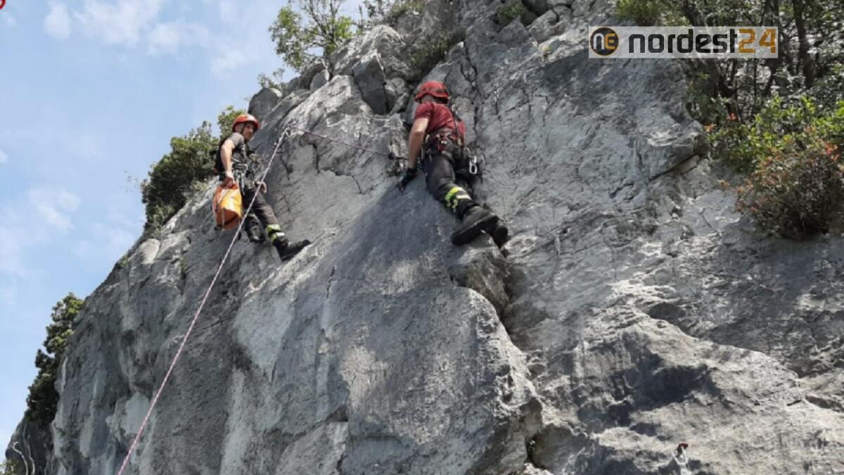 Emergenza nelle falesie di Aurisina, ma è una esercitazione - 