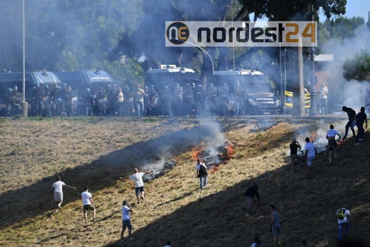 Ultrà e Fn,disordini e lancio oggetti - 