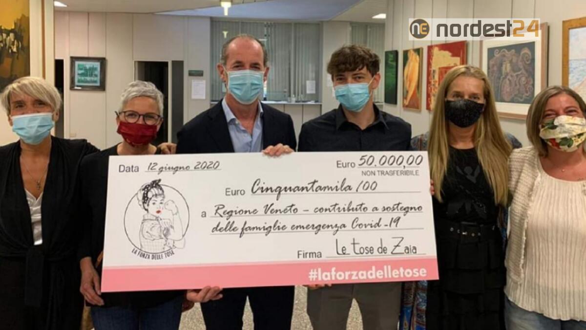 "Le Tose de Zaia" versano 50mila euro per l'emergenza Coronavirus - 