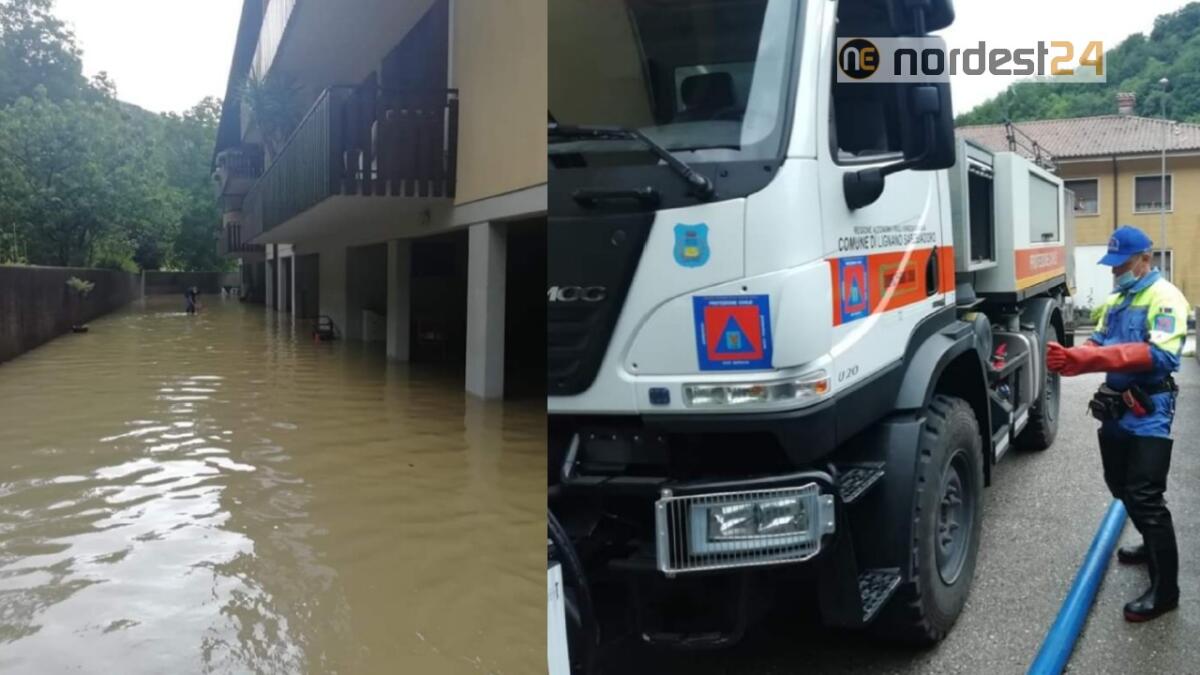 Cividale, allagamenti: Protezione Civile di Lignano in prima linea - 