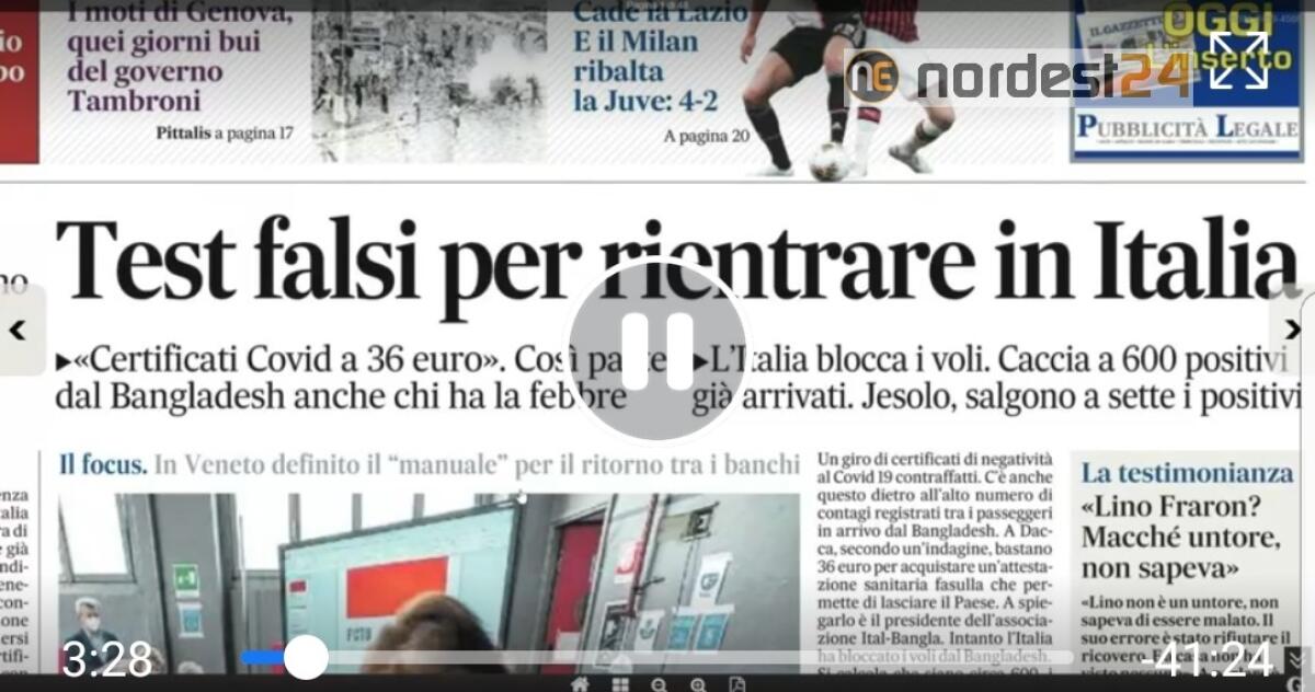 Rassegna stampa in diretta 8 luglio 2020 - 