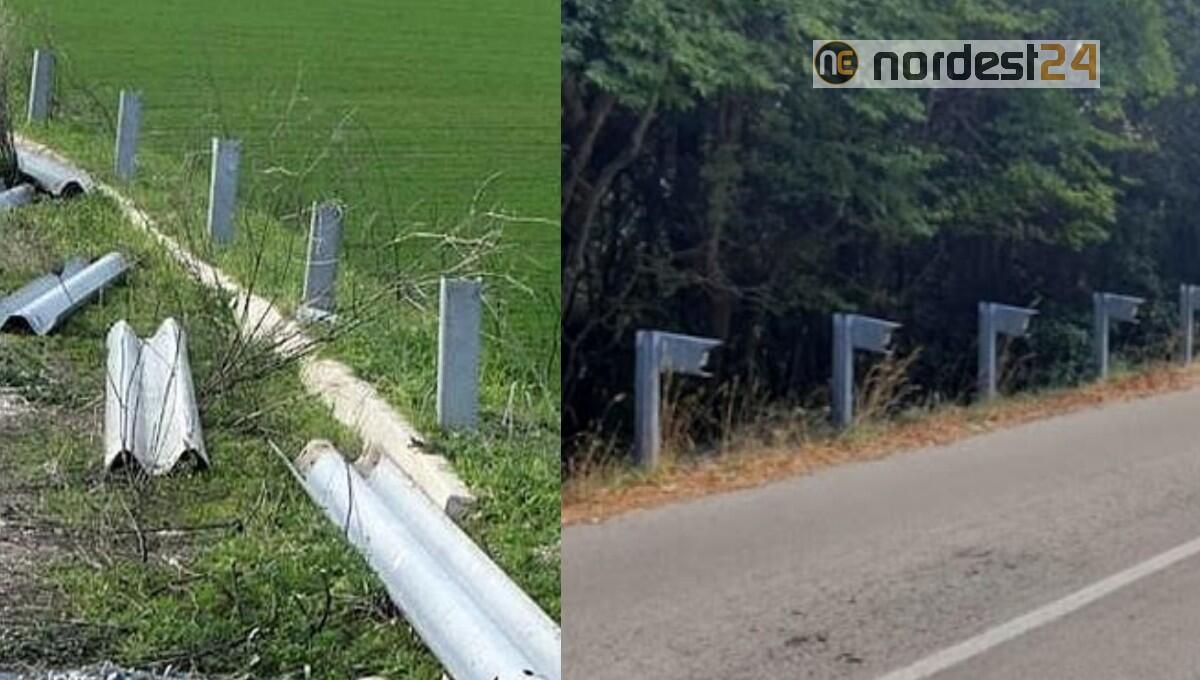 Lusevera. Ladri non risparmiano nemmeno i guard rail: rubati 40 metri - 