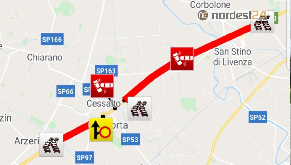 Due incidenti gravi in A4, direzione Trieste: deceduta una persona - 