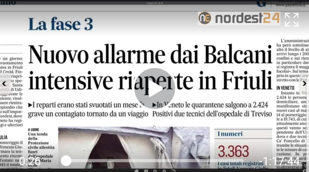 Rassegna stampa in diretta, 24 luglio 2020 - VIDEO - 