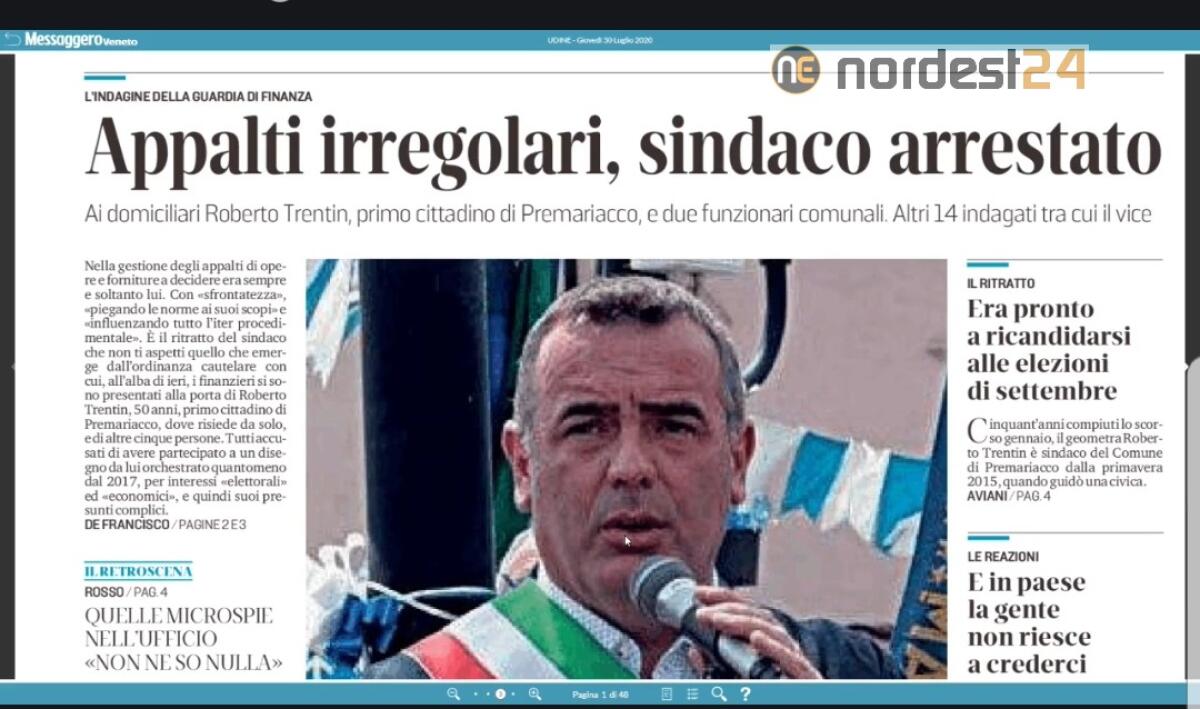 Appalti irregolari, sindaco arrestato. Rassegna stampa 30 luglio - 
