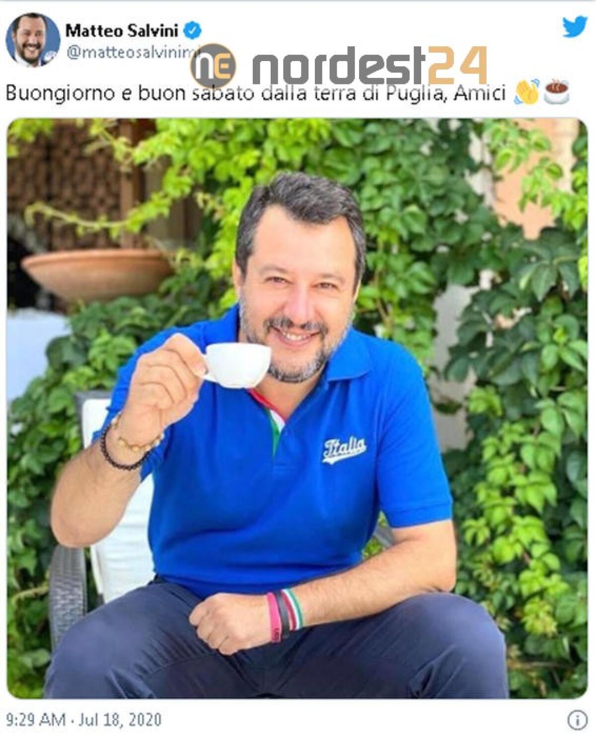 Sud: Salvini, è stato tradito e vede nella Lega una speranza - 