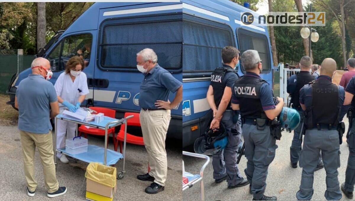 Tensioni a Jesolo: migranti rifiutano il tampone - 