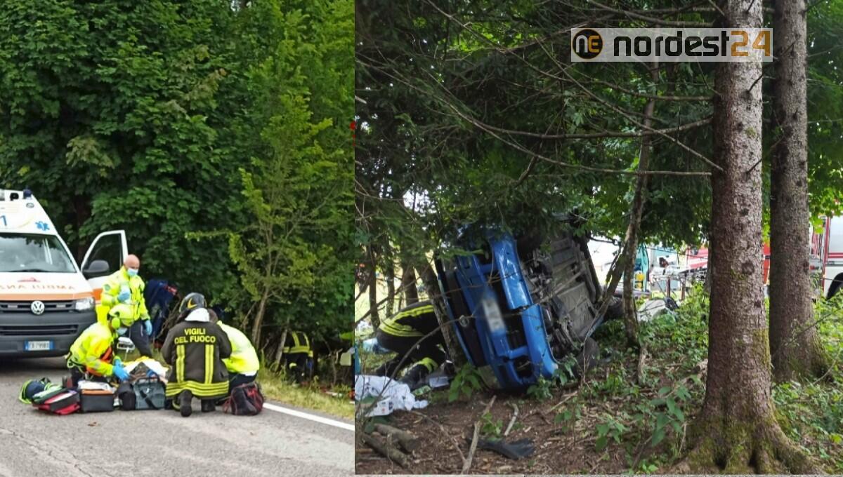 Si cappottano con la Panda: estratti 3 anziani, sono gravi - 