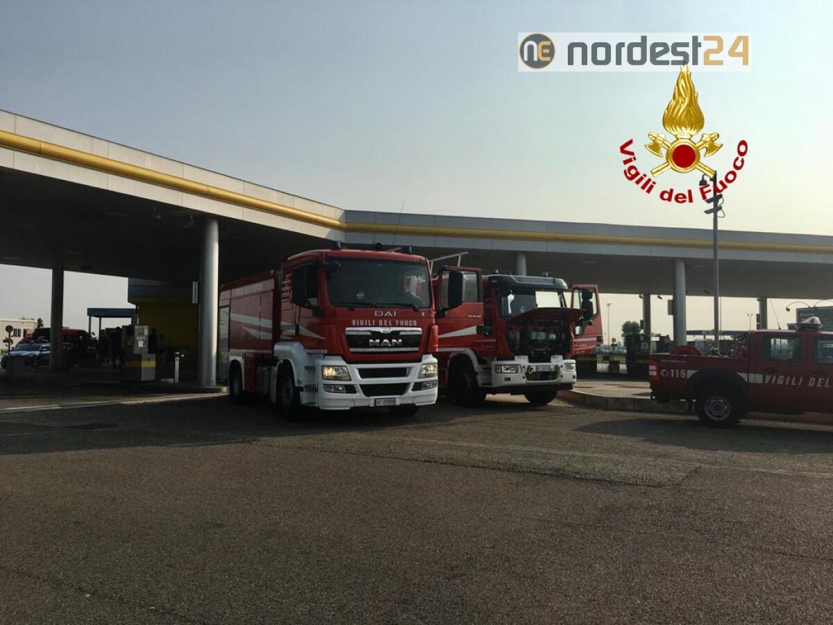 Perdita di GPL all'area di servizio in Autostrada: intervento in corso - 