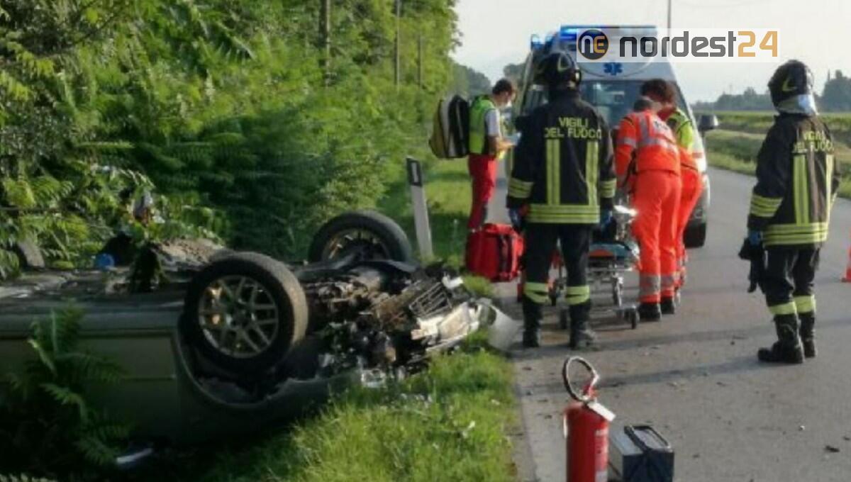 San Giorgio della Richinvelda. Perde il controllo dall'auto e finisce fuori strada - 