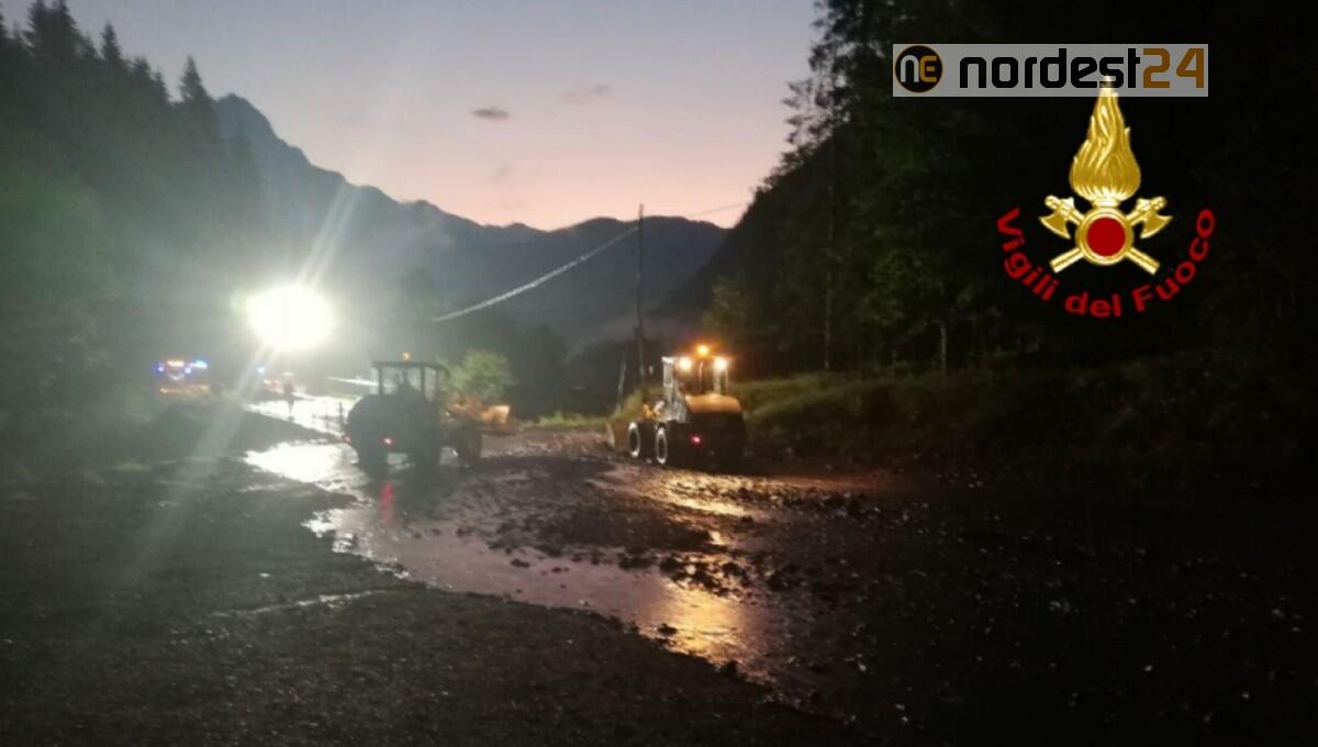 Maltempo, nubifragio nel Cadore: si è lavorato tutta la notte - 
