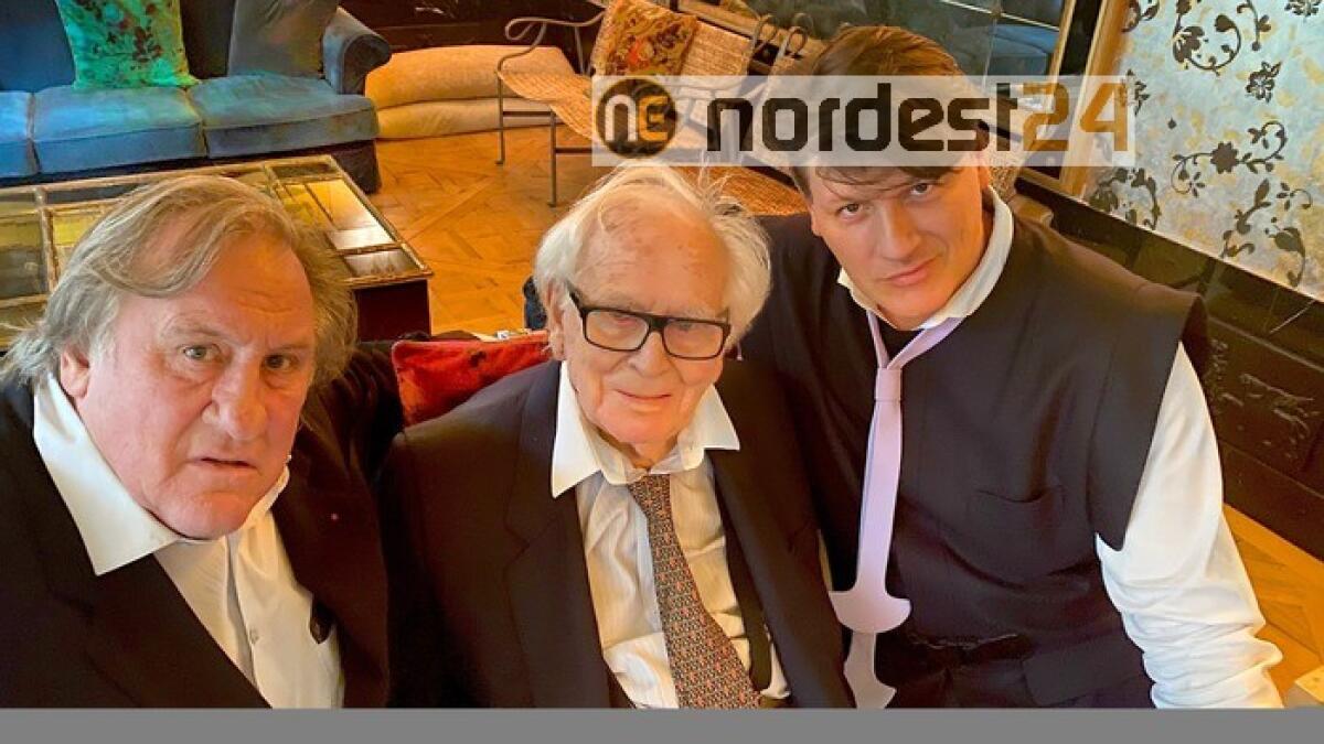 Pierre Cardin compie 98 anni e festeggia con Depardieu - 