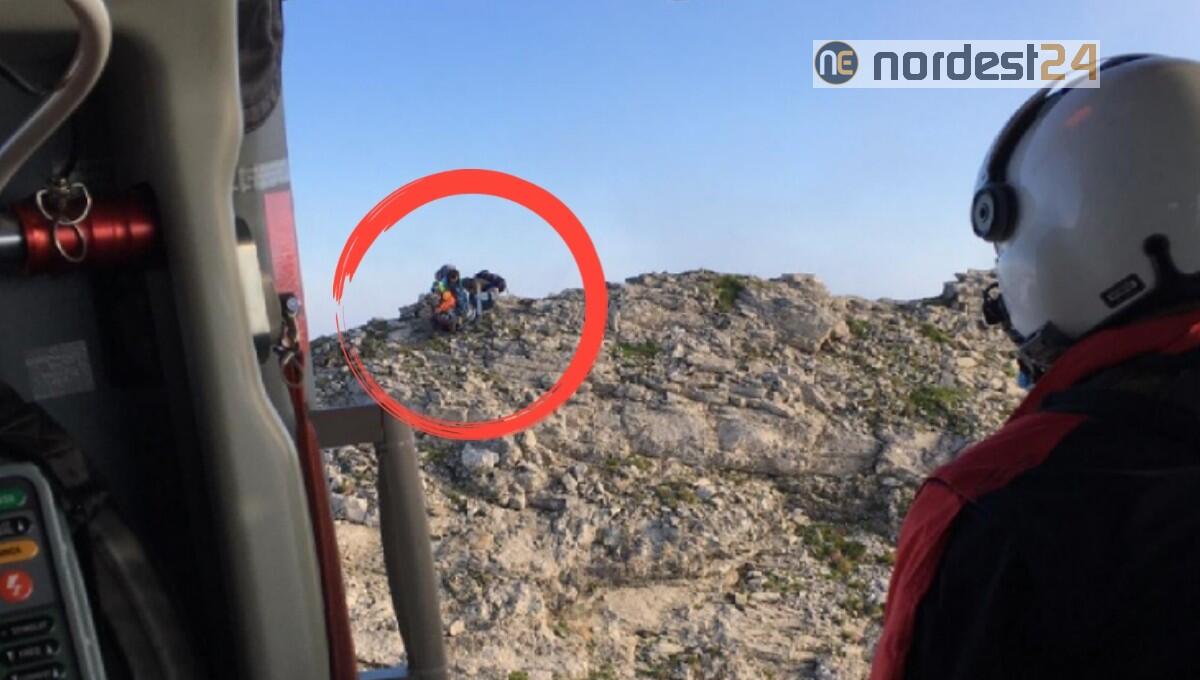 Crisi di panico in cresta alla Ferrata: salvati con l'elicottero - 