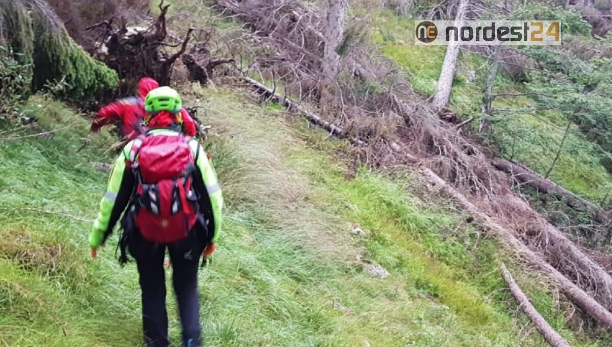 Dispersi fra gli schianti di Vaia e recuperati solo a tarda sera - 