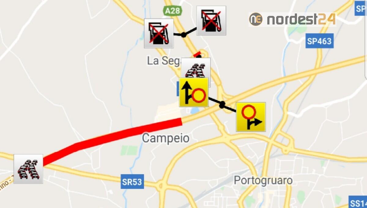 A4 chiusa, Latisana - Portogruaro: tranciati i cavi dell' alta tensione - 