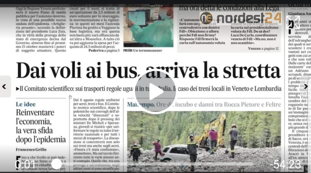 Rassegna stampa in diretta 03 Agosto 2020 - VIDEO - 