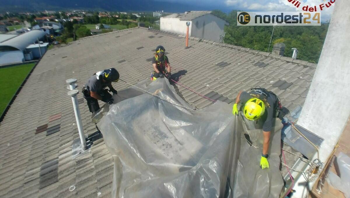Maltempo nel pordenonese: tetti scoperchiati, frane e incidenti stradali - 