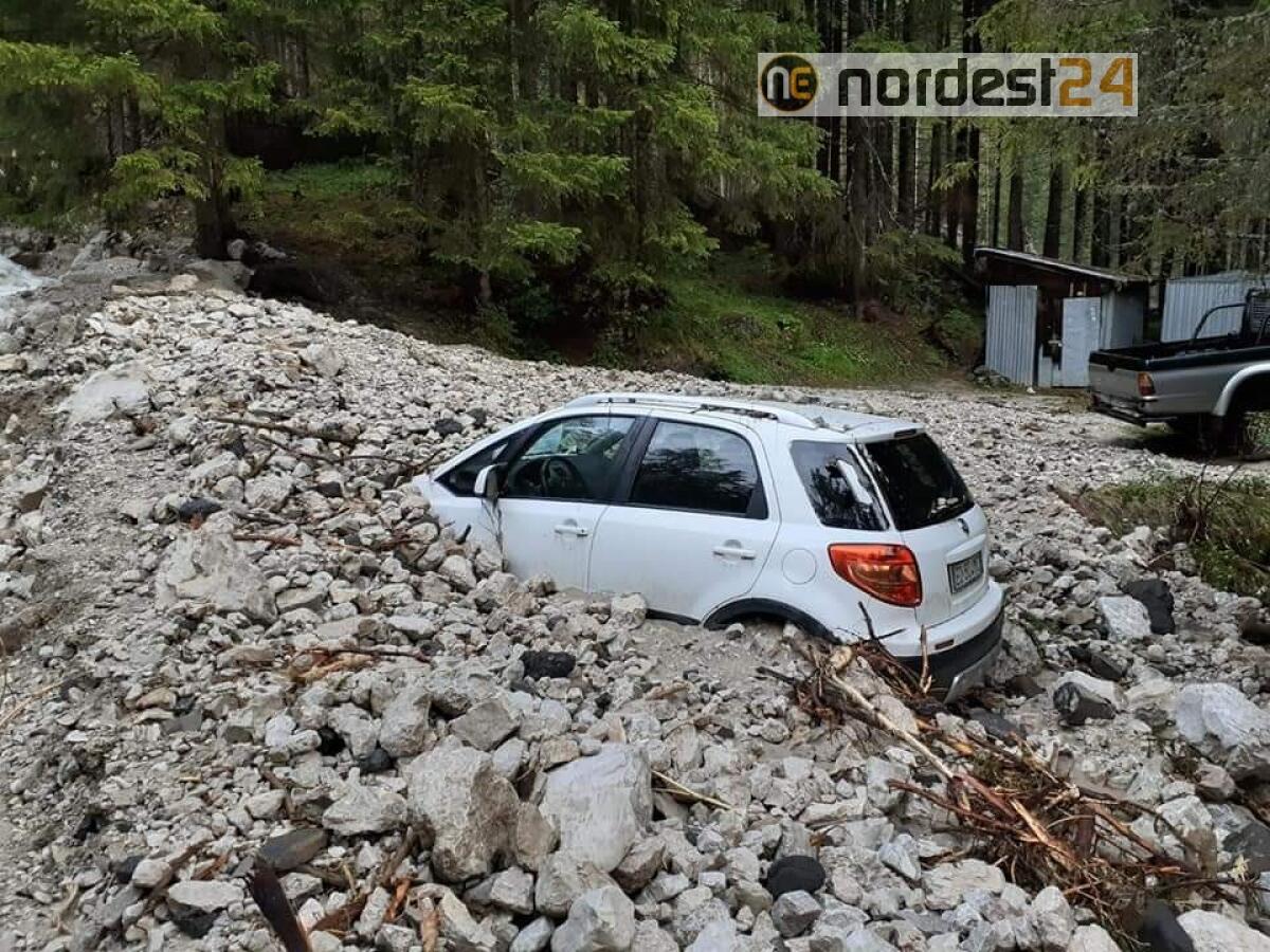Maltempo nella notte in Val Ombretta, Rocca Pietore - 