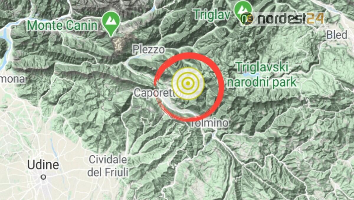 Scossa di terremoto a confine tra Friuli Venezia Giulia e Slovenia - 