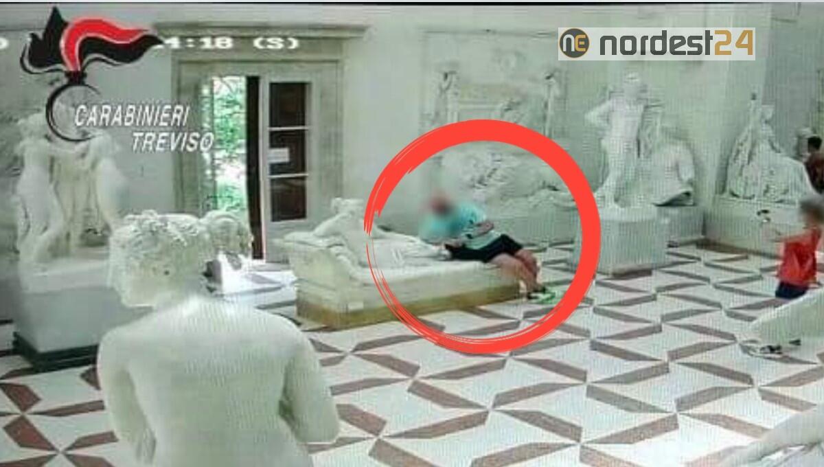 Possagno (TV). Danneggia una statua di Canova: individuato il turista austriaco - 
