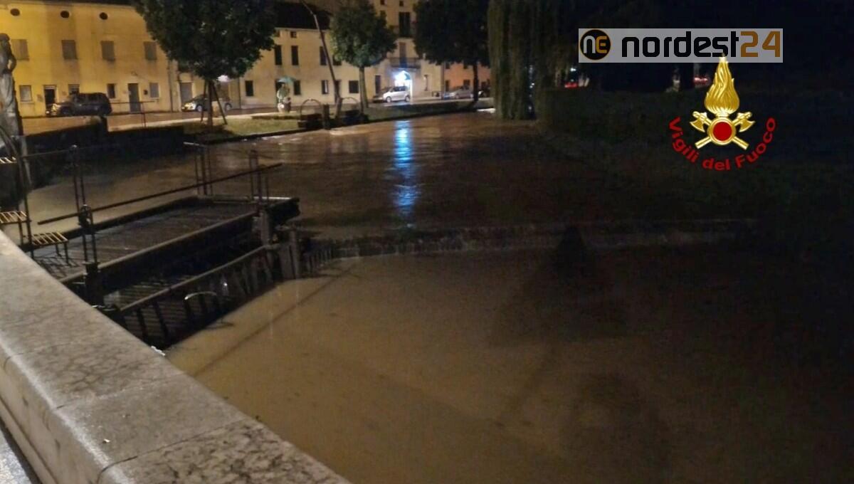 Maltempo in provincia di Padova:  forte vento, allagamenti e alberi a terra - 