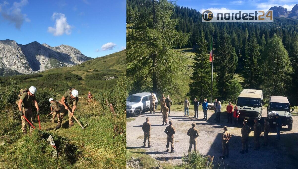 Manutenzione della montagna Friulana grazie ad Esercito e Cai - 