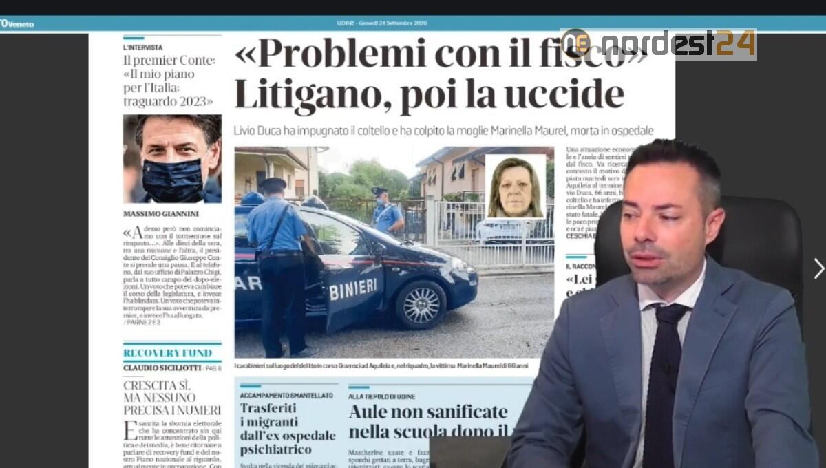 Aquileia, "uccisa per motivi economici". Rassegna stampa 24 settembre - 