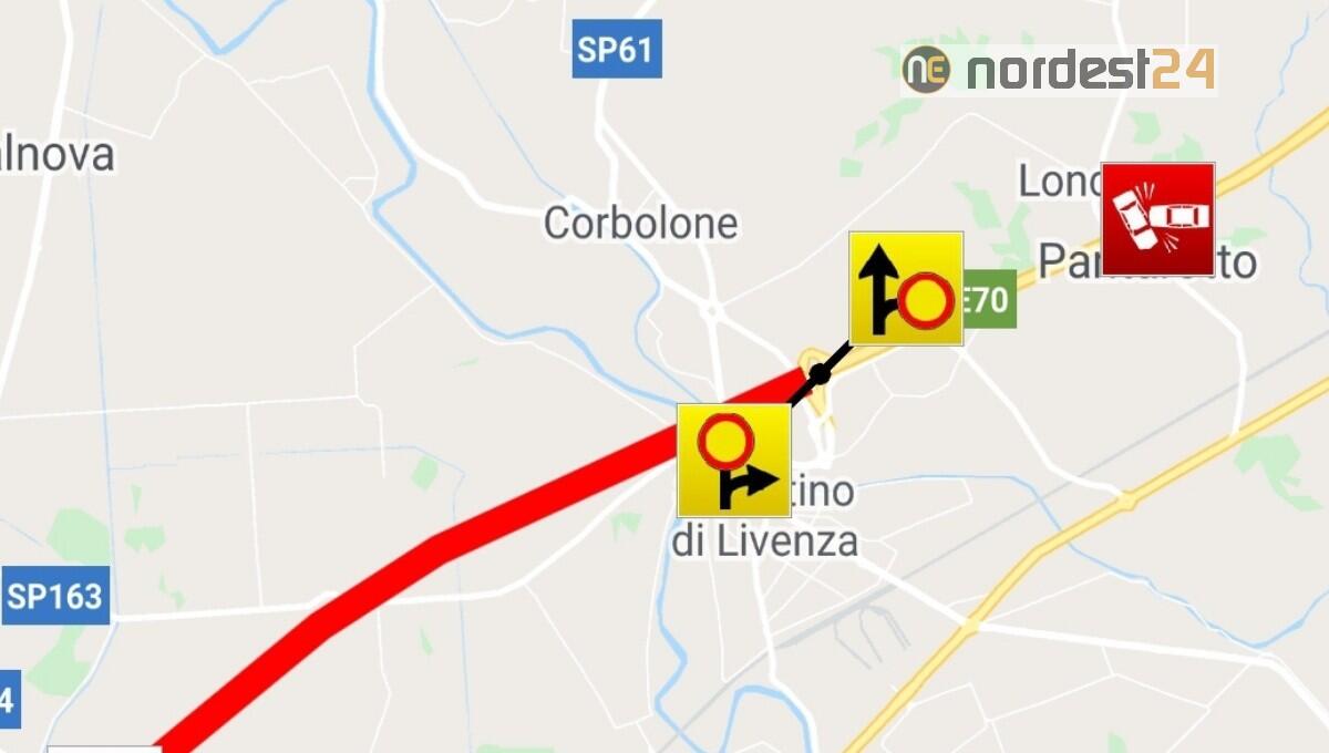 Incidente in A4 tra San Stino e Portogruaro:  chiusa l'autostrada - 