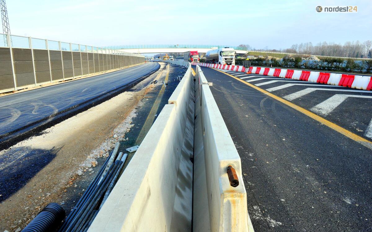 Traffico in A4, dimezzati gli incidenti nel nuovo tratto di terza corsia - 