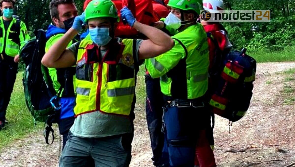 Soccorso 29enne di Carbonera (TV) in comune di Andreis - 