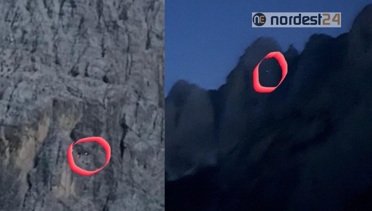 Cordata di sloveni bloccata sulla Cima di Riofreddo, nelle Alpi Giulie - 