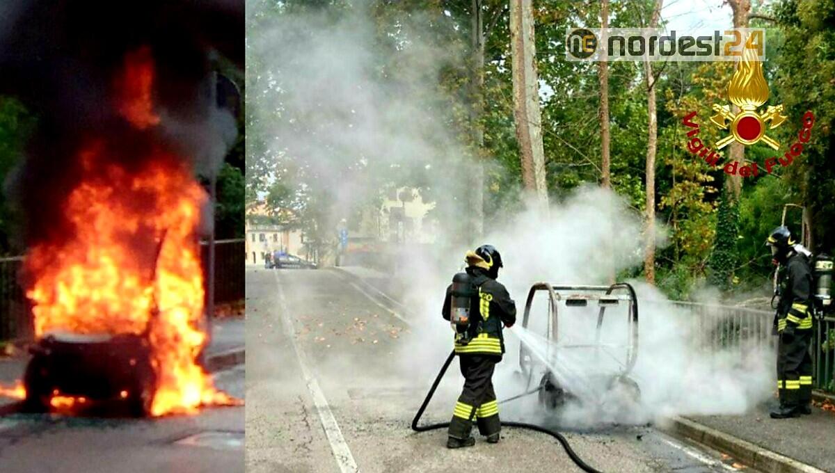Incidenti a Fontanafredda, Roveredo e incendio auto elettrica a Sacile - 